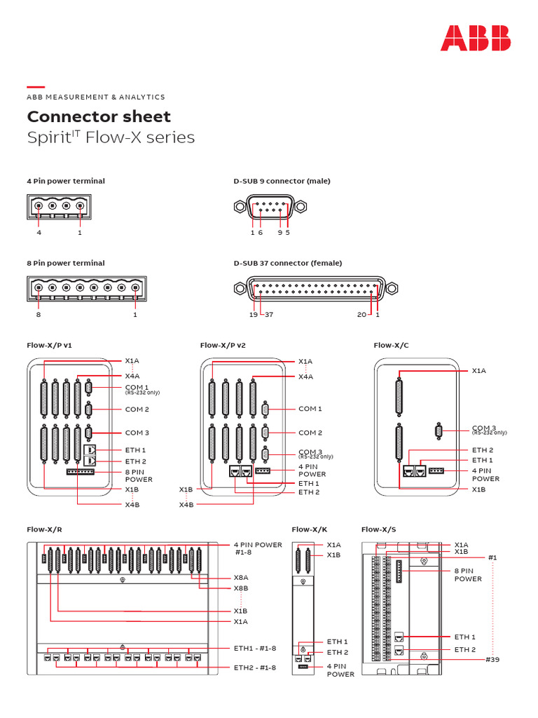 Flow-X Connector Sheet_INF_FlowX-EN_D | PDF | Telecommunications ...