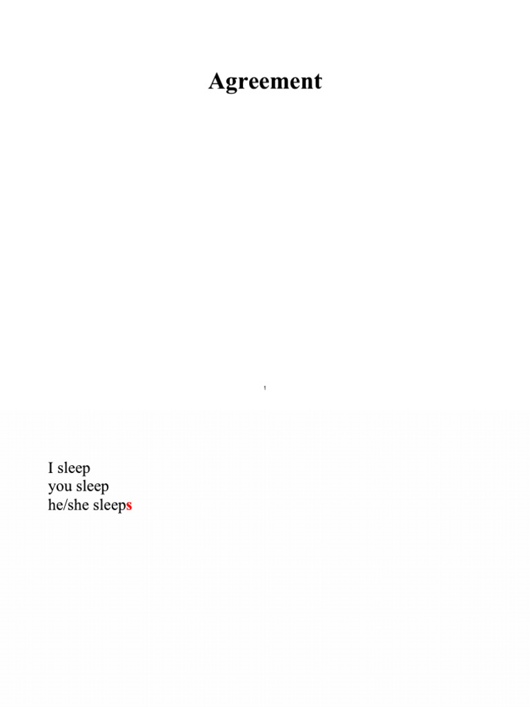 Language Agreement and Case Systems | PDF | Subject (Grammar) | Linguistics