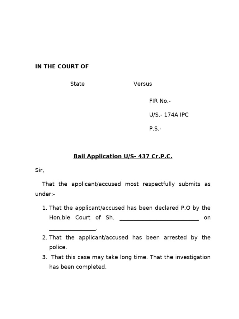 Bail application 174a pdf