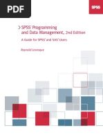 SPSS Programming and Data Management, 2nd Edition