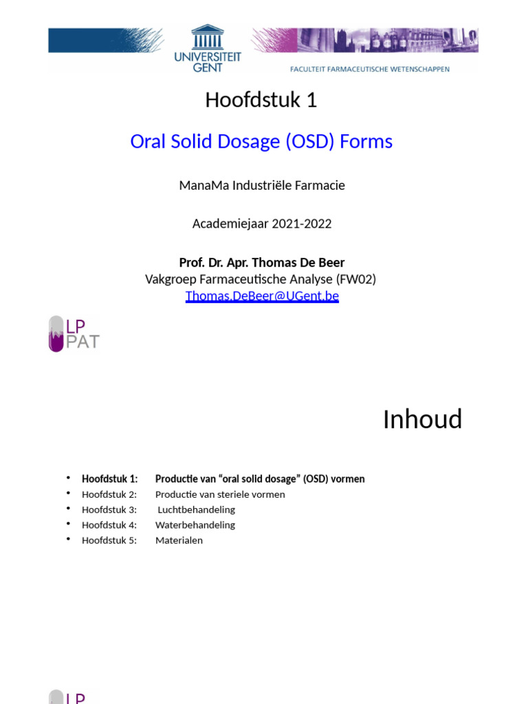 Hoofdstuk 1 - OSDs | PDF