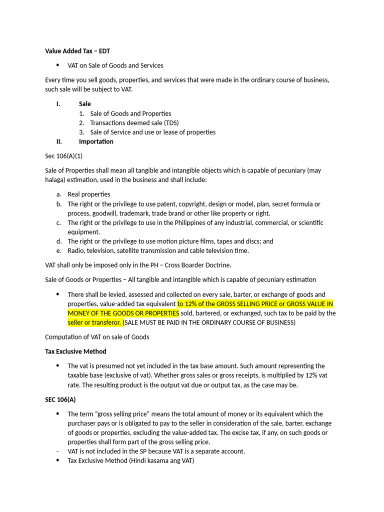 Value Added Tax | PDF | Value Added Tax | Taxes