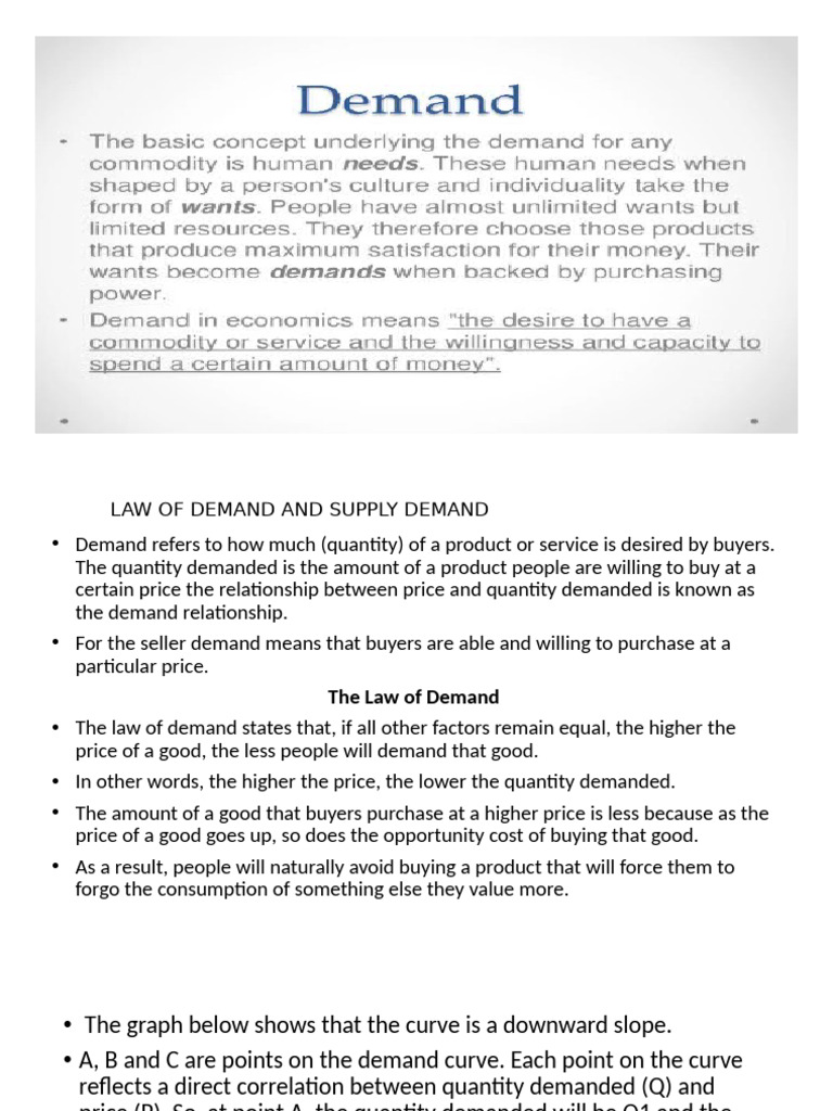 Understanding the Law of Demand | PDF | Demand | Demand Curve