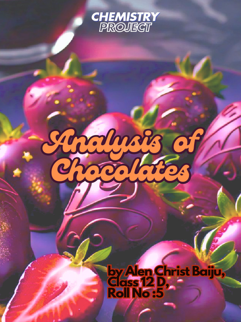 Analysis of Chocolates | PDF