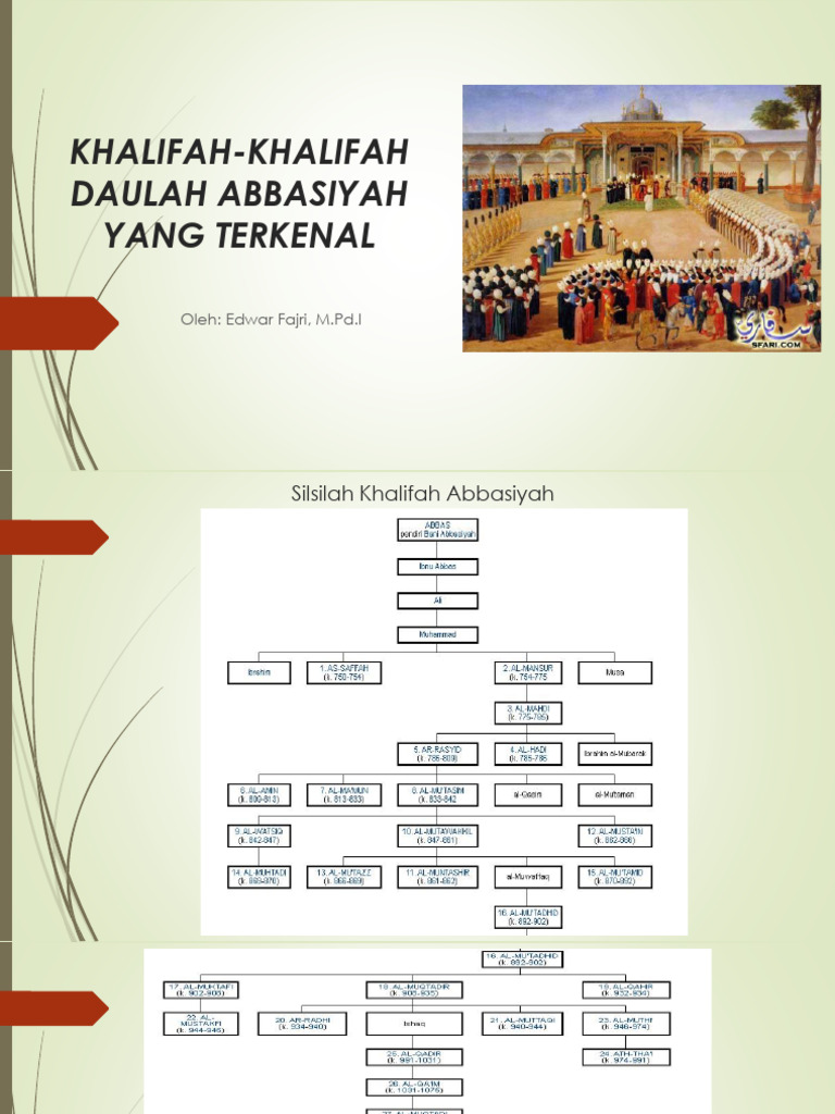 sebutkan 5 periode khalifah daulah abbasiyah