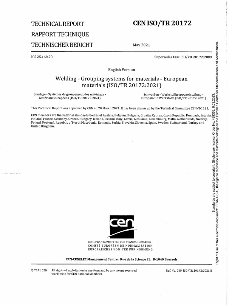 CEN ISO TR 20172 2021 en | PDF