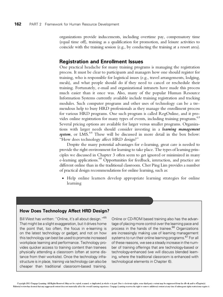 E Learning AHRD 5-12-2024 | PDF | Educational Technology | Cognition