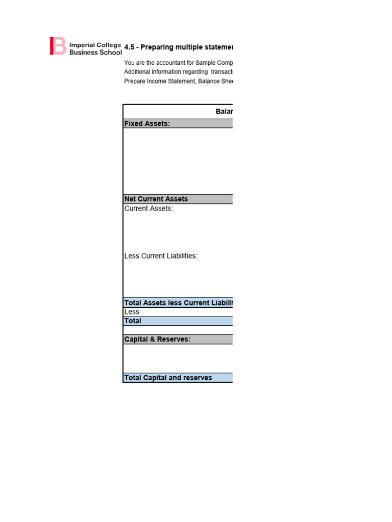 Preparing-multiple-statements | PDF | Balance Sheet | Equity (Finance)