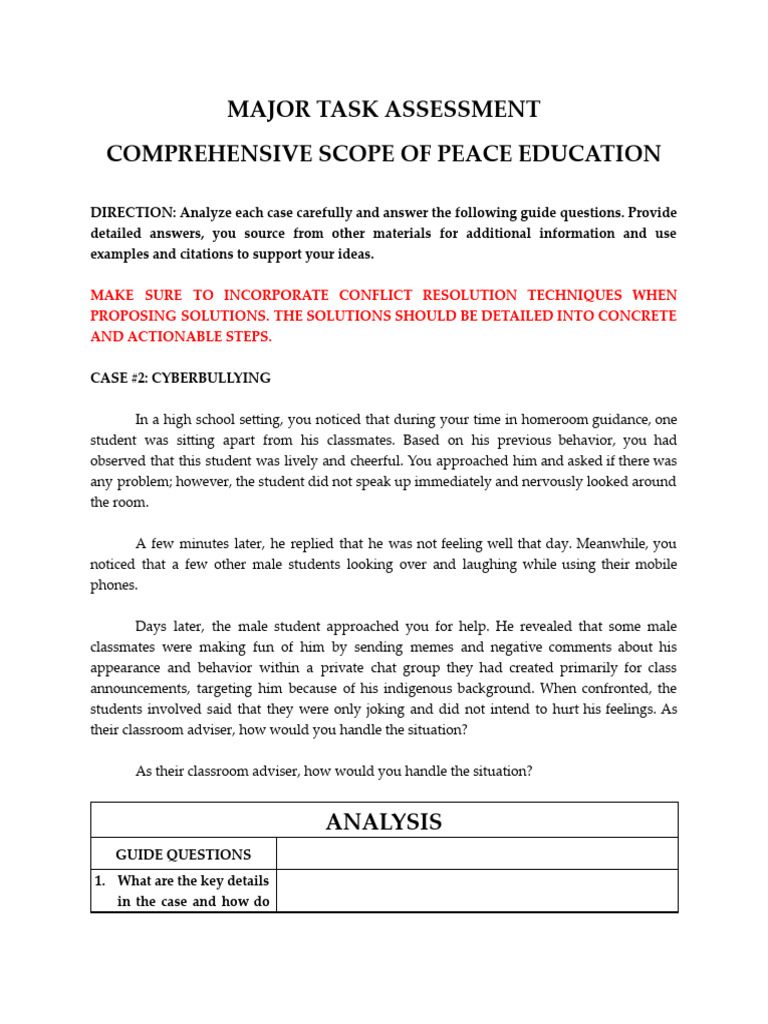 Peace Education: Conflict Resolution Strategies | PDF | Conflict ...