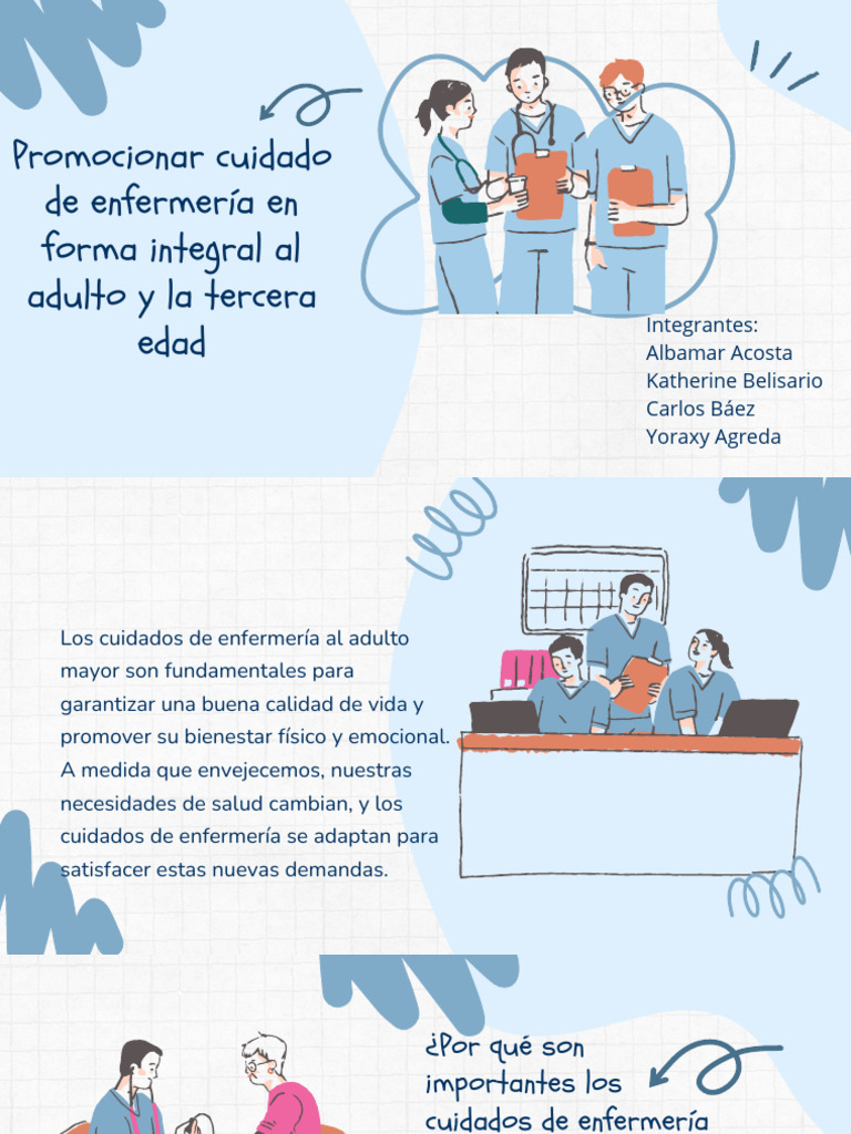 Cuidados de Enfermería para Adultos Mayores | PDF | Vejez | Adultos