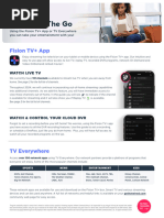Fision TV+ Remote Overview (101421) | PDF | Menu (Computing) | Video On ...