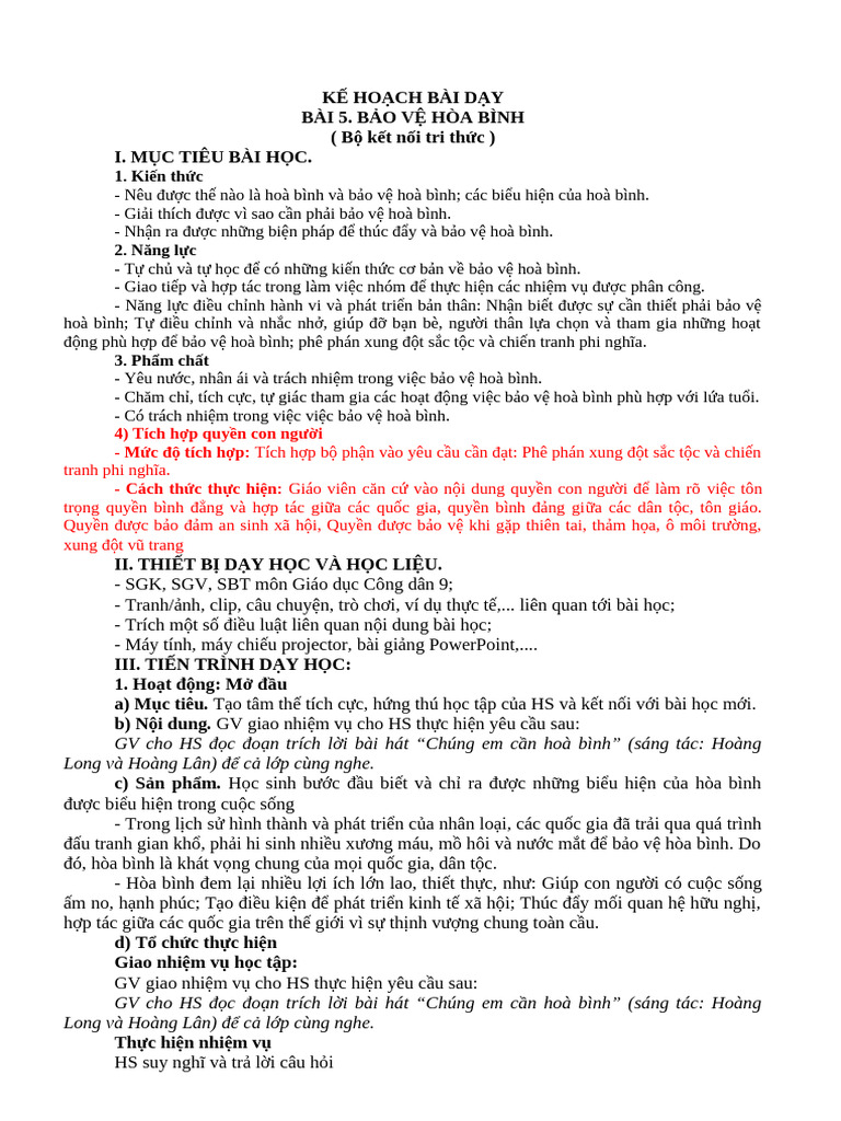 1 - KNTT - GDCD 9 - BÀI 5 - So N G P | PDF