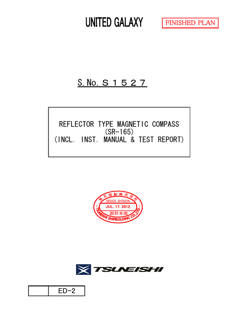 Magnetic Compass SR-165 Parts Overview | PDF | Compass | Electrical ...
