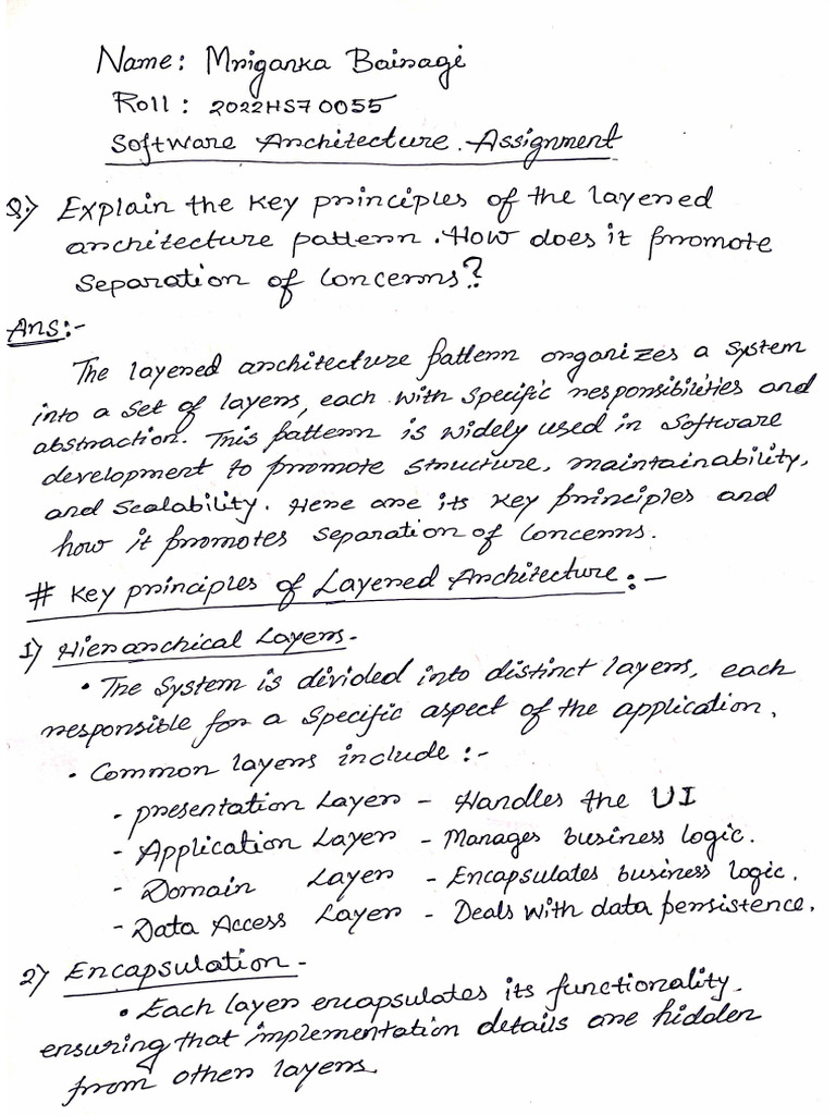 Software Architecture - Assignment - 2022HS70055 | PDF