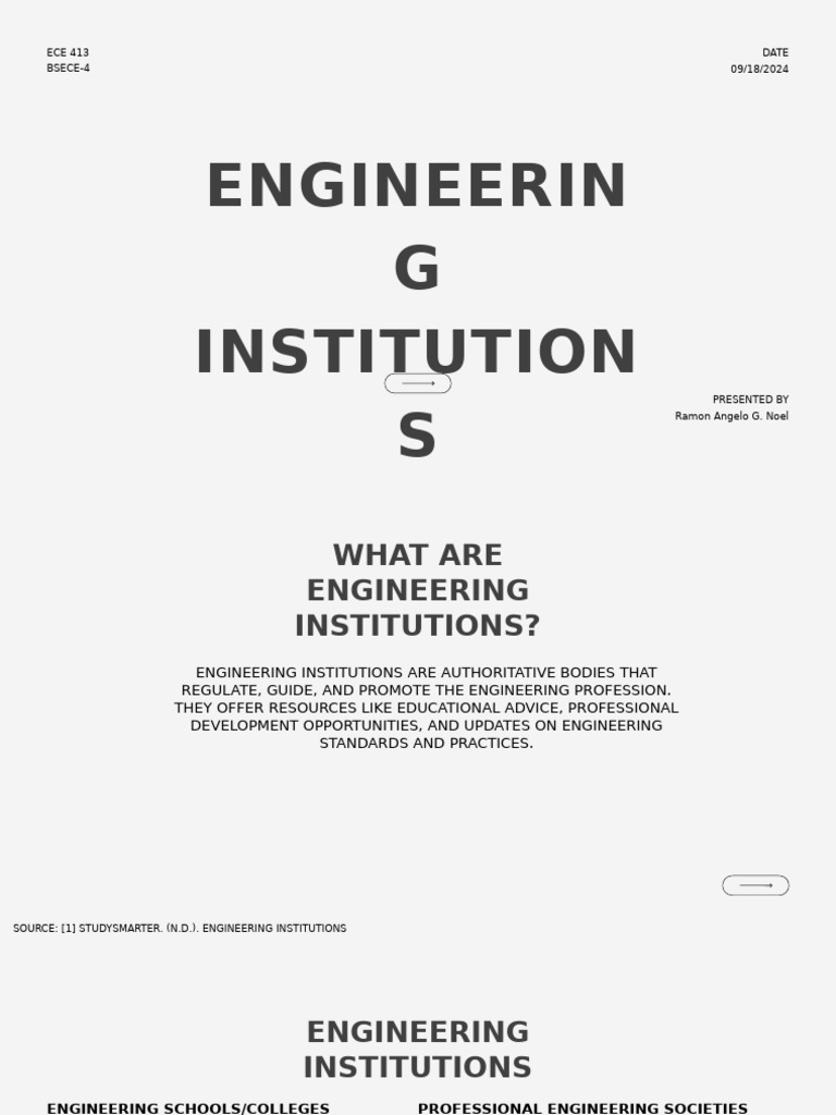 Overview of Engineering Institutions | PDF | Engineering