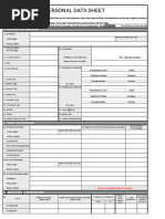 Personal Data Sheet CS Form No. 212 Revised 2017 | PDF | Affidavit ...