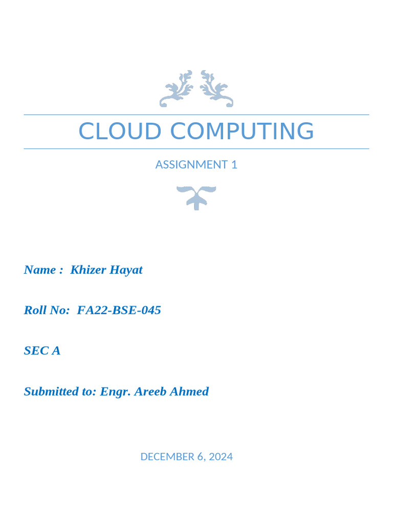 Cloud Computing Principles and Ecosystem | PDF | Cloud Computing ...