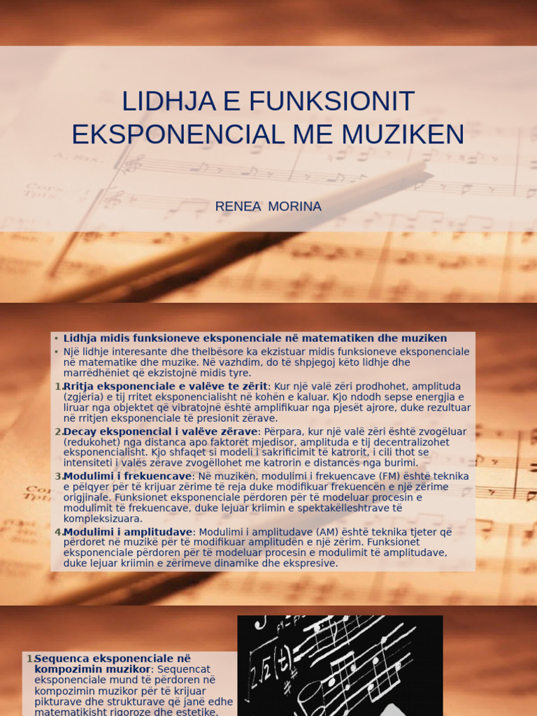Lidhja Mes Matematikes Dhe Muzikes | PDF