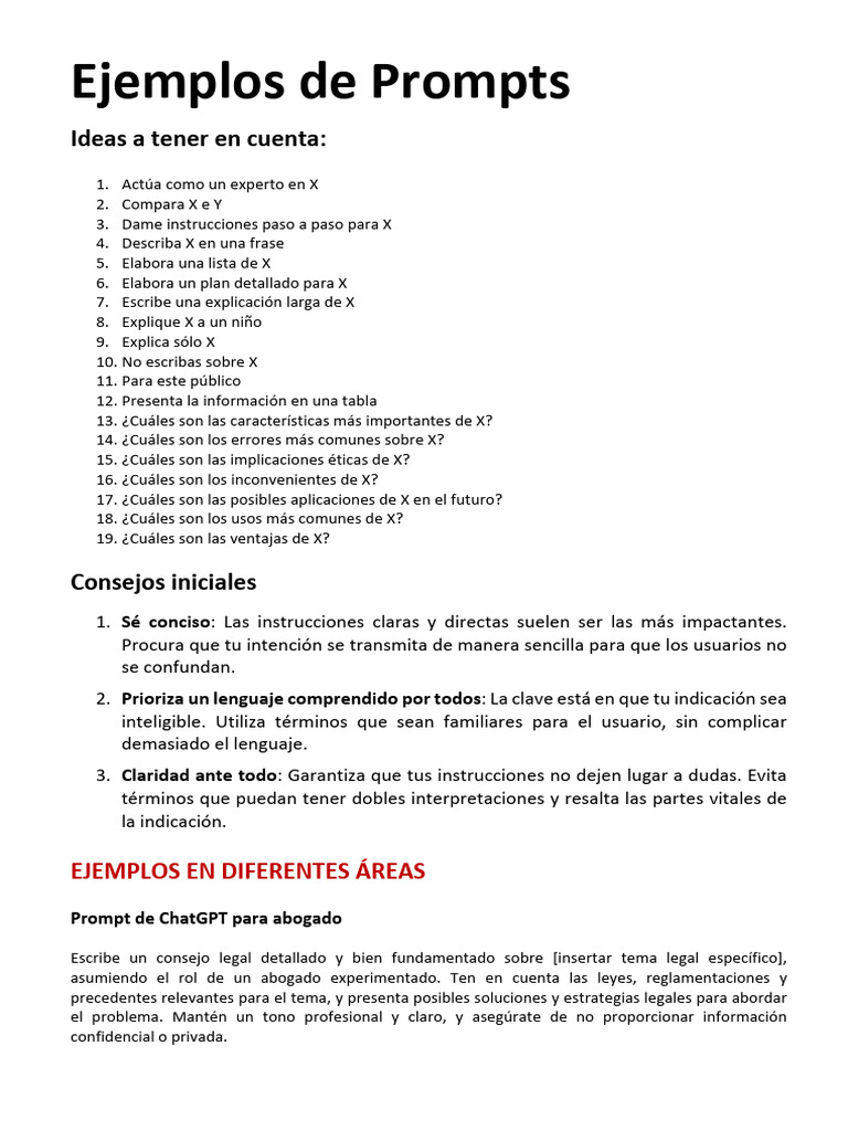 Ejemplos de Prompts para ChatGPT | PDF | Diseño | Marca