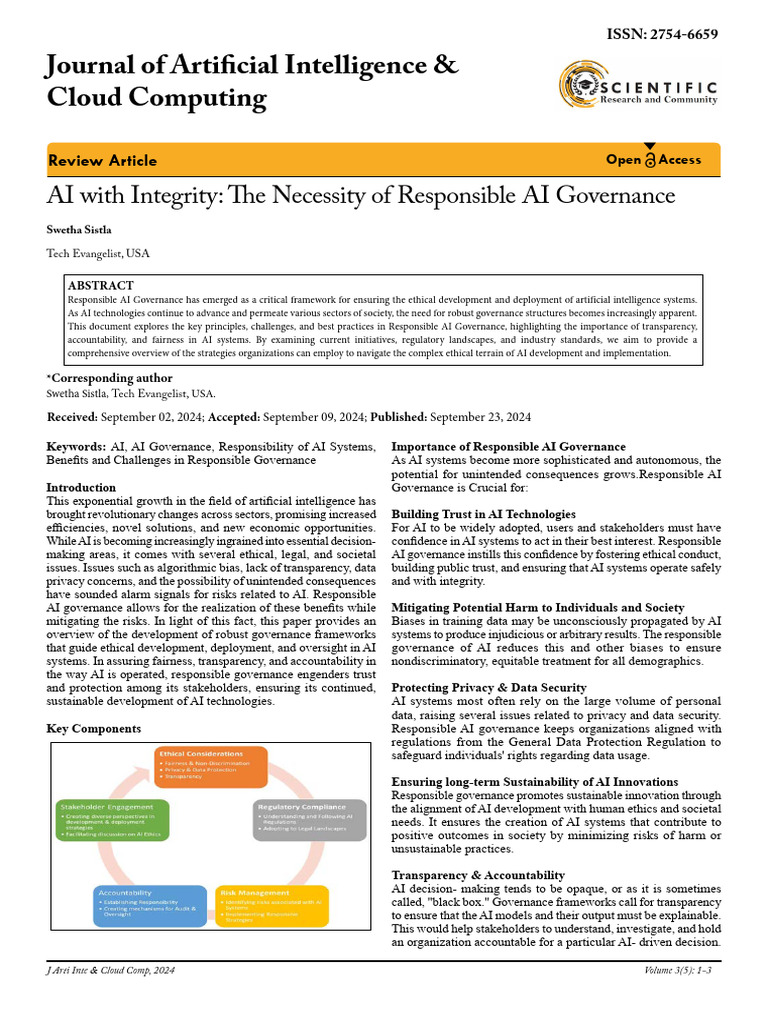 Responsible AI Governance Essentials | PDF | Artificial Intelligence ...