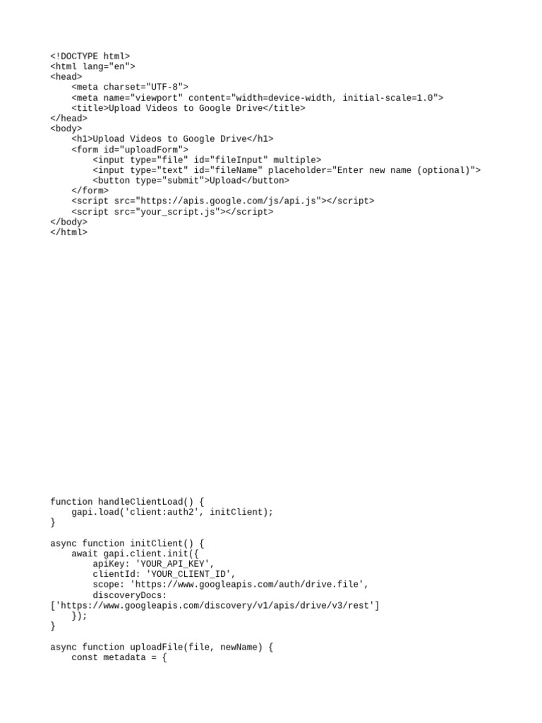 Google Drive Codes | PDF
