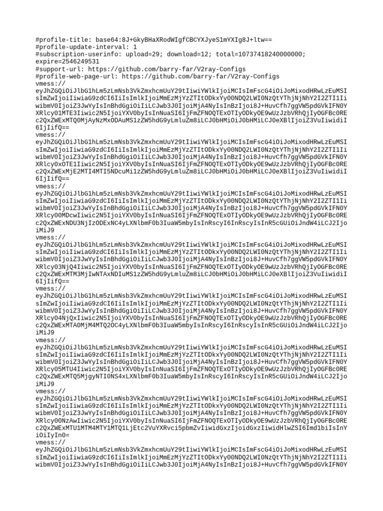 All Configs Sub | PDF
