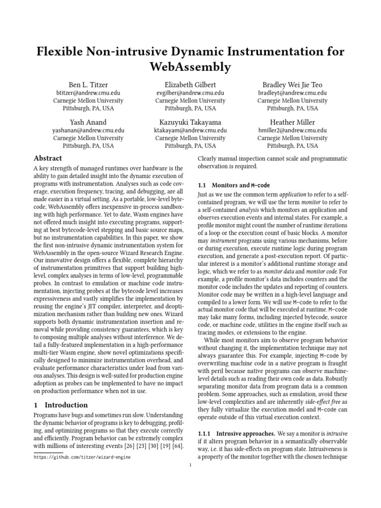 Instrumentation Wasm | PDF | Computer Programming | Computer Science