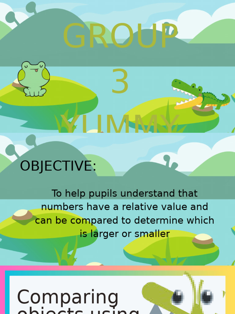 Greater Than Less Than Number Value Mathematics Presentation in Green ...