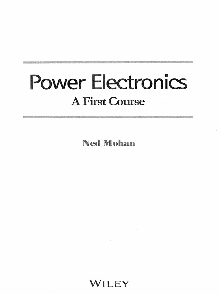 전력전자 (Power Electronics) 교재 | PDF