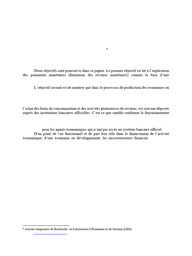 Complémentarité Microfinance et Banques | PDF | Banques | Argent