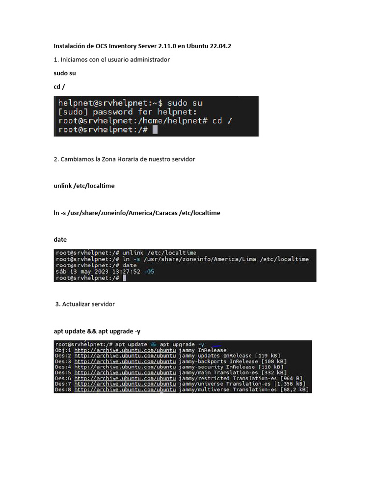 Instala OCS Inventory en Ubuntu 22.04 | PDF | Perl | Software ...