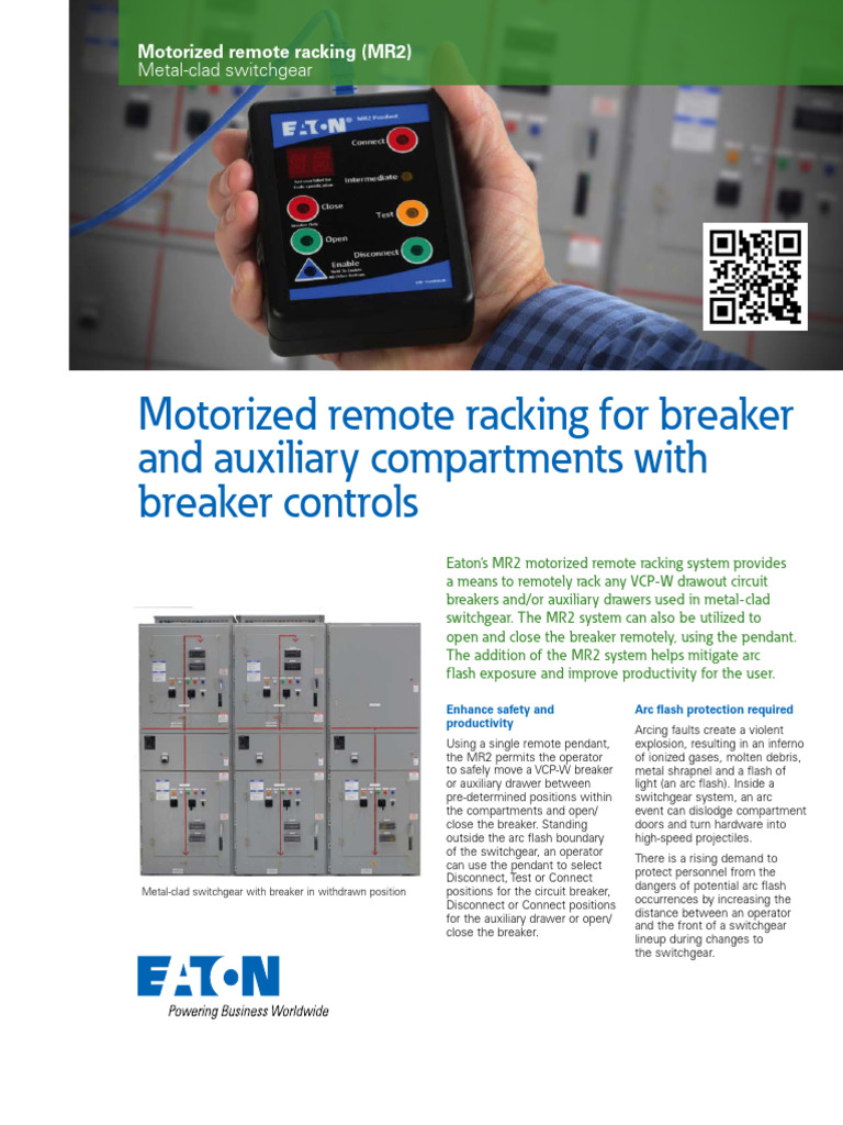 Remote Racking System for Breakers | PDF | Power Engineering | Electric ...