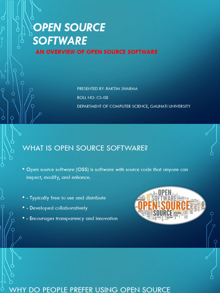 Overview of Open Source Software | PDF | Open Source | Proprietary Software