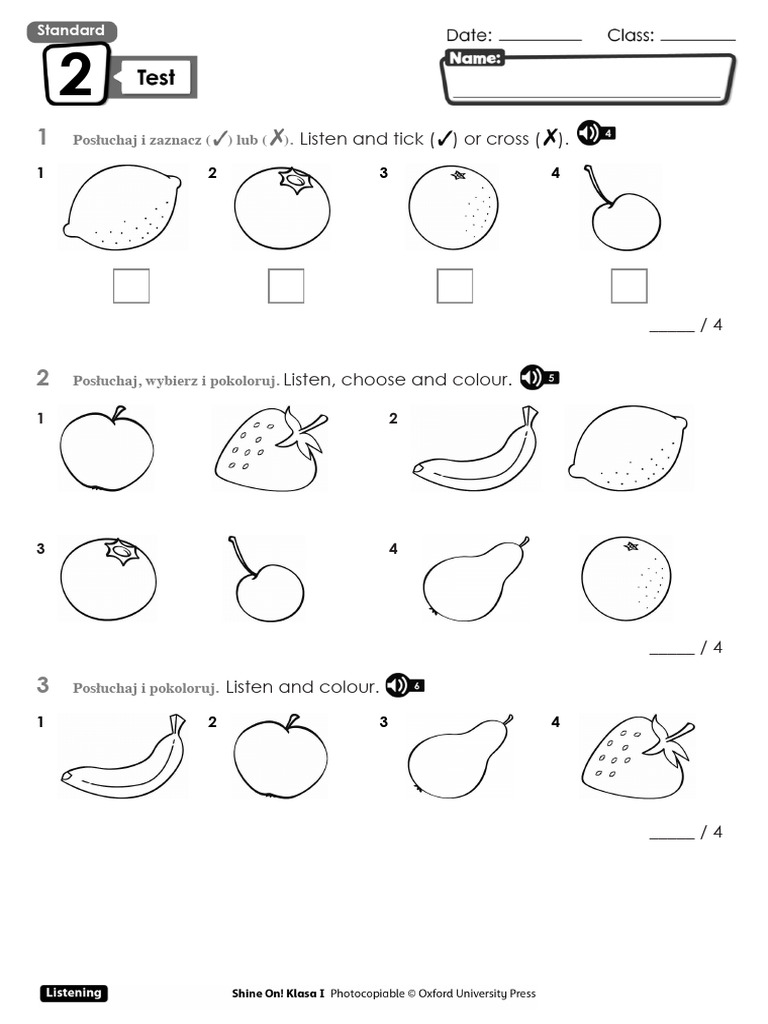 04 SO 1 U2 Test Standard | PDF