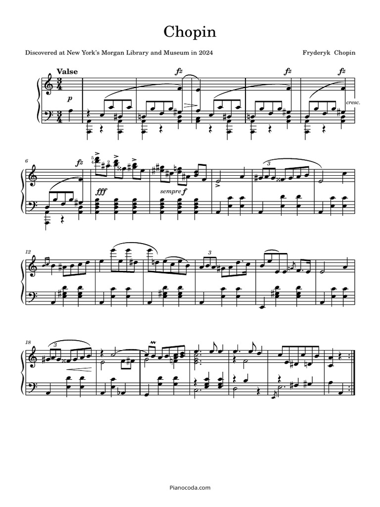 Chopin's 2024 New Piece PDF