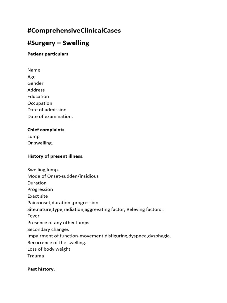 Fluctuation Test in Swelling Evaluation | PDF | Edema | Cancer