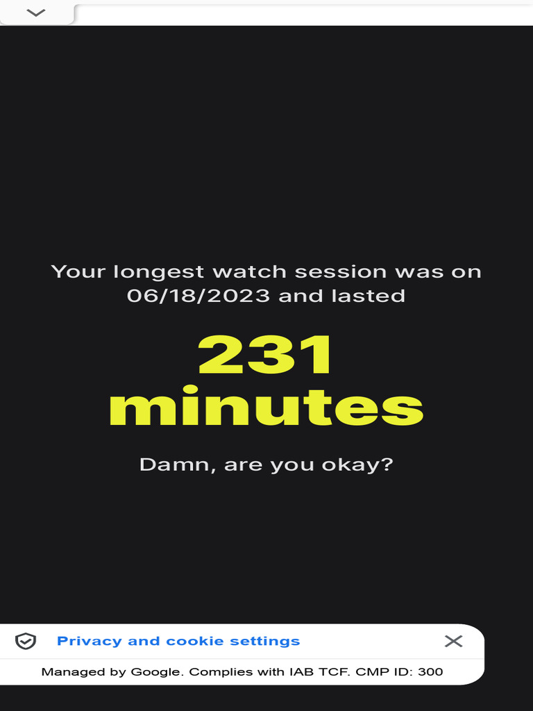 Longest Watch Session: 231 Minutes | PDF