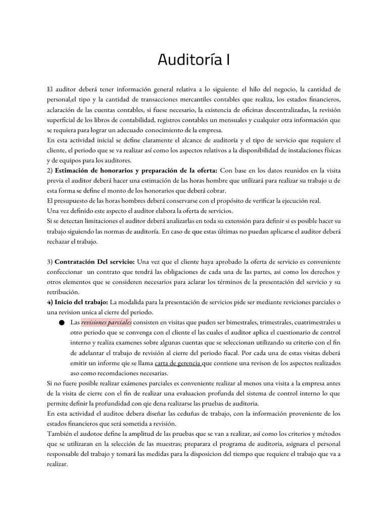 Proceso de Auditoría: Guía Completa | PDF | Auditoría | Contralor