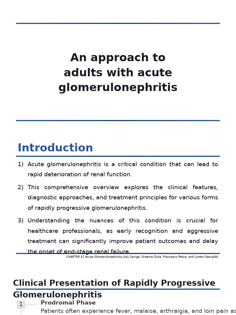Acute Glomerulonephritis Overview | PDF | Causes Of Death | Immunology