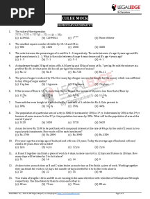 CULEE Mock Test
