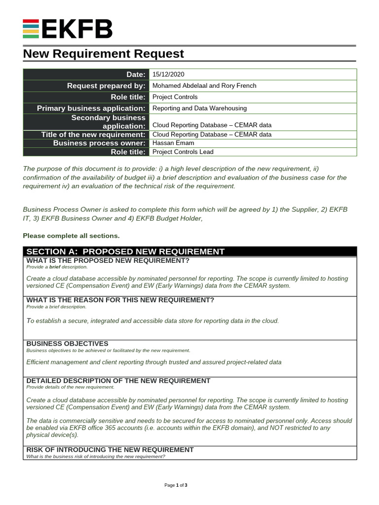 Cloud Database Requirement for CEMAR Data | PDF | Databases | Computing