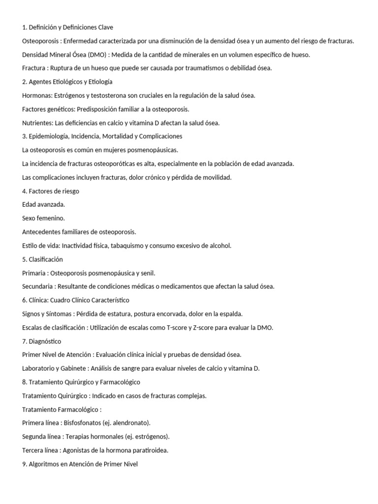 Guía Completa sobre Osteoporosis y Tratamientos | PDF | Osteoporosis ...