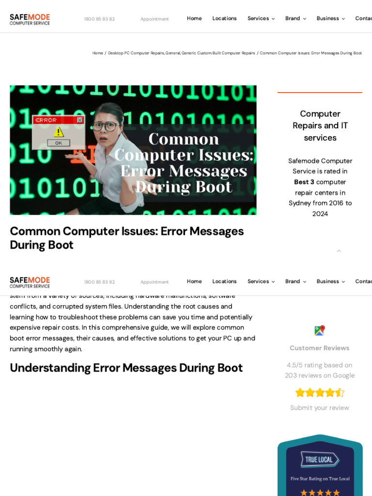 Boot Error Messages: Causes & Solutions | PDF | Bios | Booting