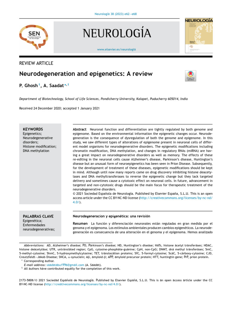 neuro and epigenetics | PDF | Epigenetics | Regulation Of Gene Expression