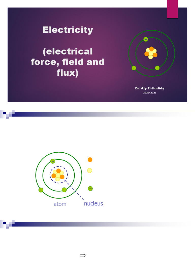 04 Electricity PDF | PDF | Electric Charge | Proton