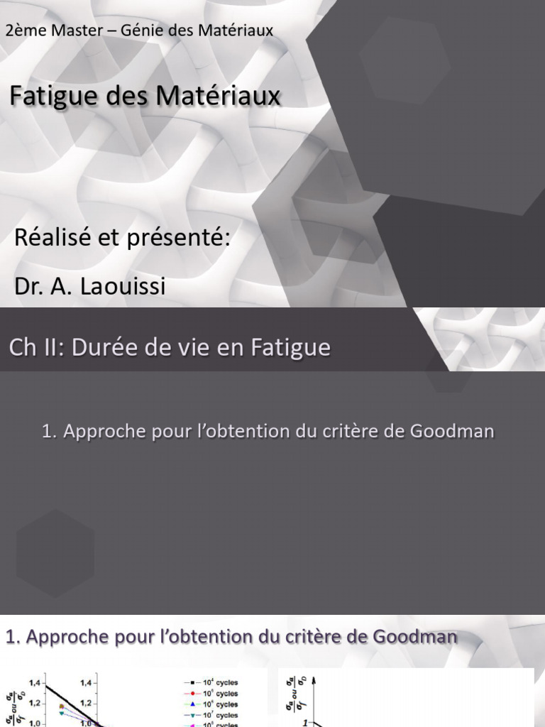 Analyse de la Fatigue des Matériaux | PDF | Fatigue (matériau) | Mécanique