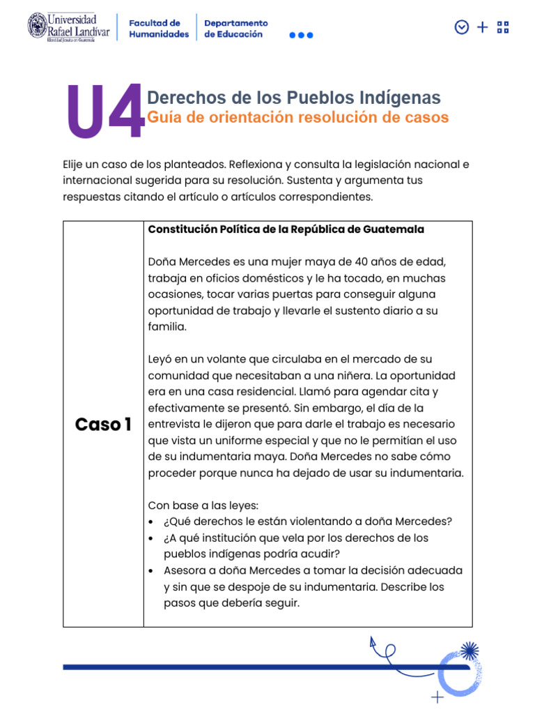 Gu%C3%ADa de Orientaci%C3%B3n CASOS Estudiantes | PDF | Guatemala ...