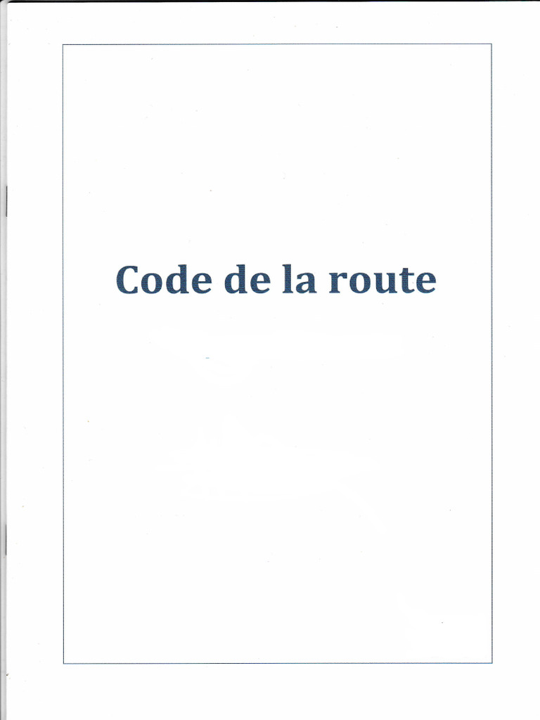 Synthèse du Code de la Route | PDF | Feu de circulation | Frein