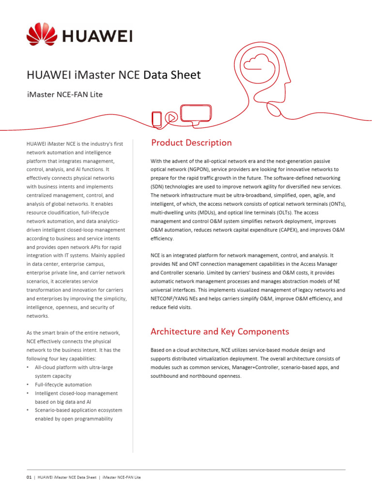 Huawei iMaster NCE-FAN Overview | PDF | Computer Network | Ip Address