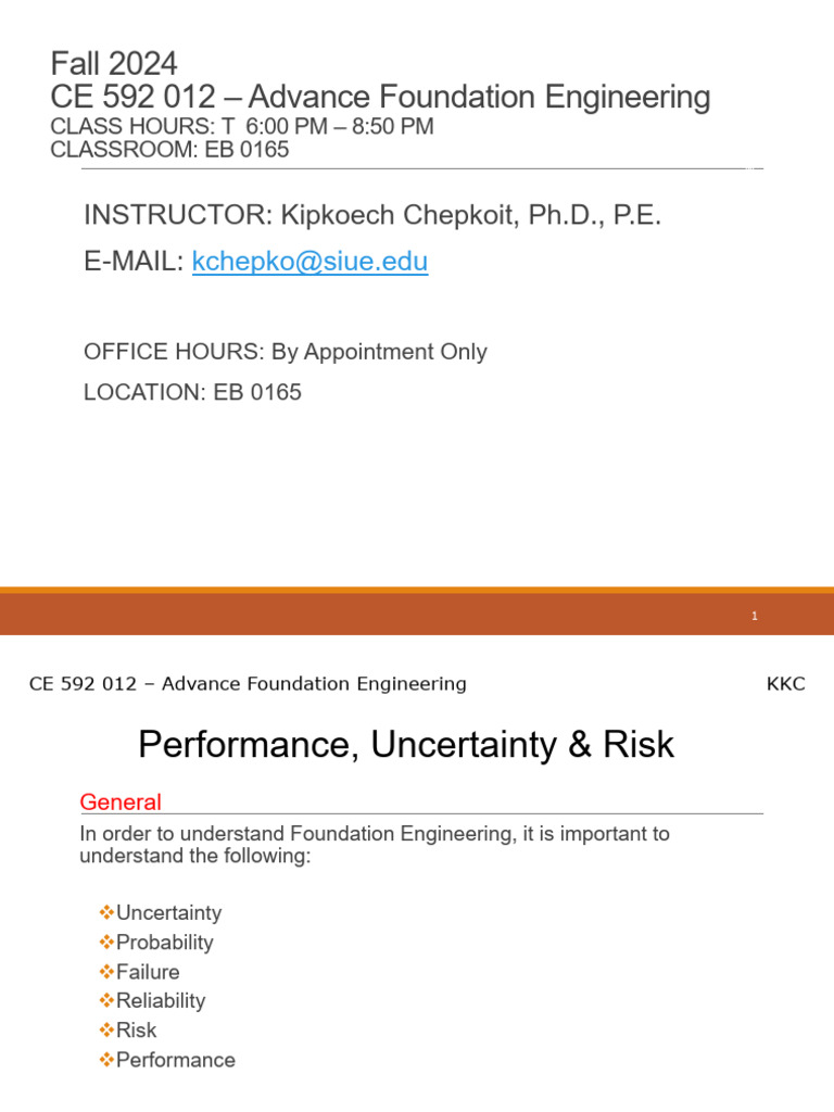 Advanced Foundation Engineering Course | PDF | Normal Distribution ...